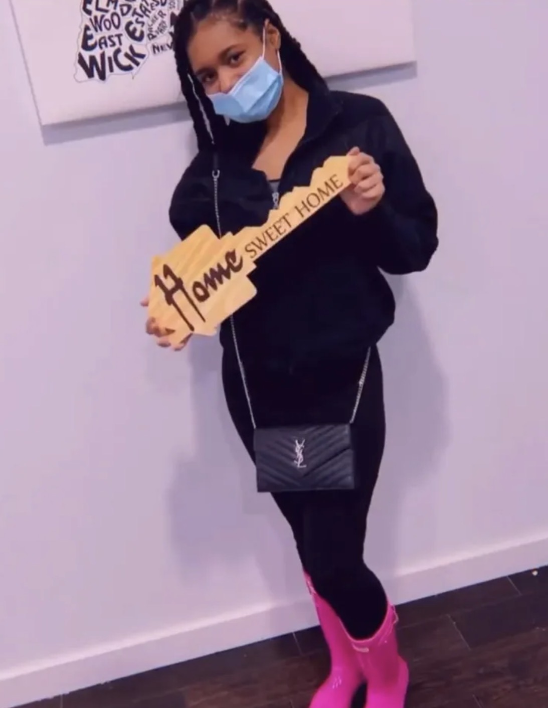 Couple celebrating their new home